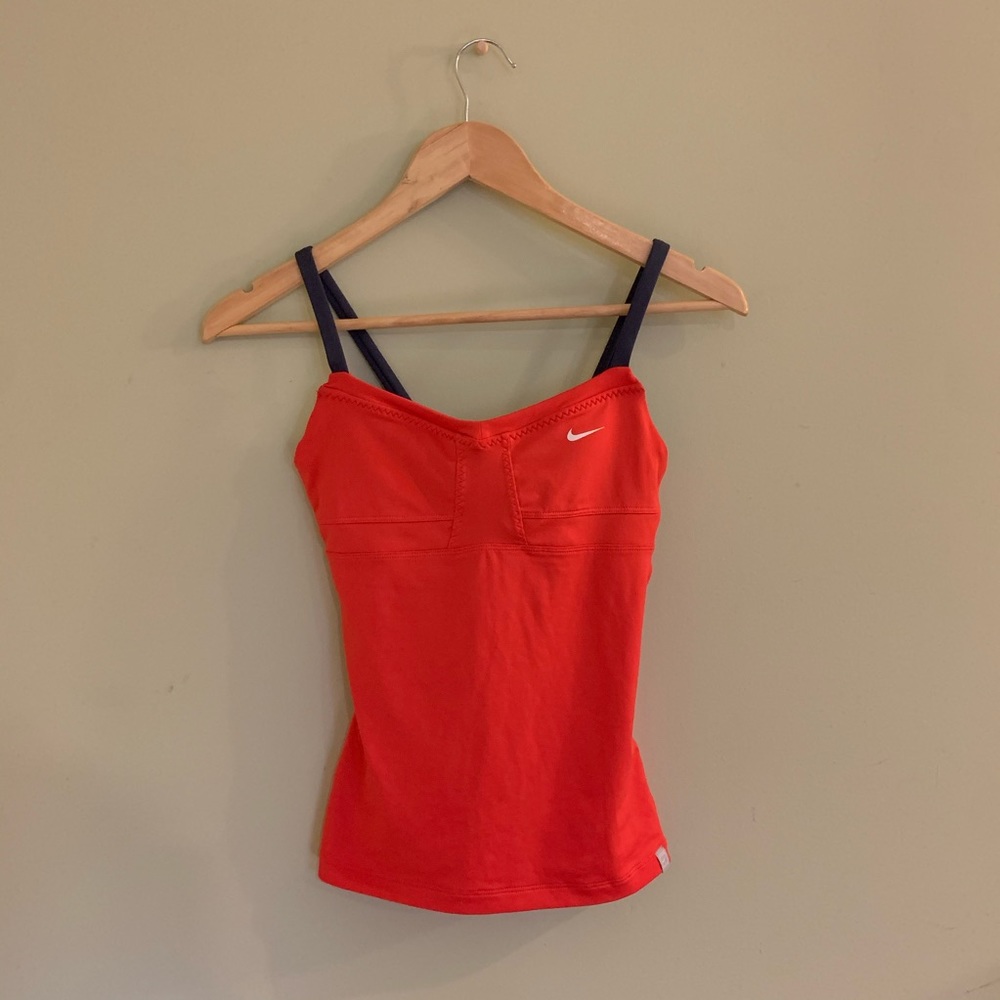 Nike Dri Fit Tank w/ Built-in Bra, Pink